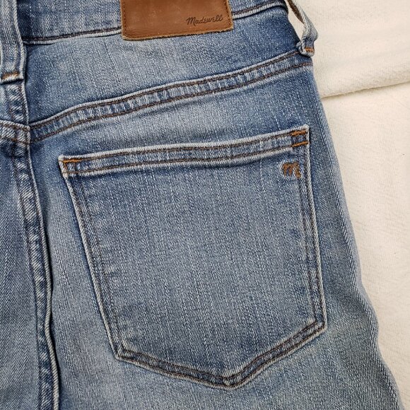 Madewell 9" High-Rise Skinny Jeans: Destructed-Hem Edition Size 26 Distressed - Picture 10 of 16